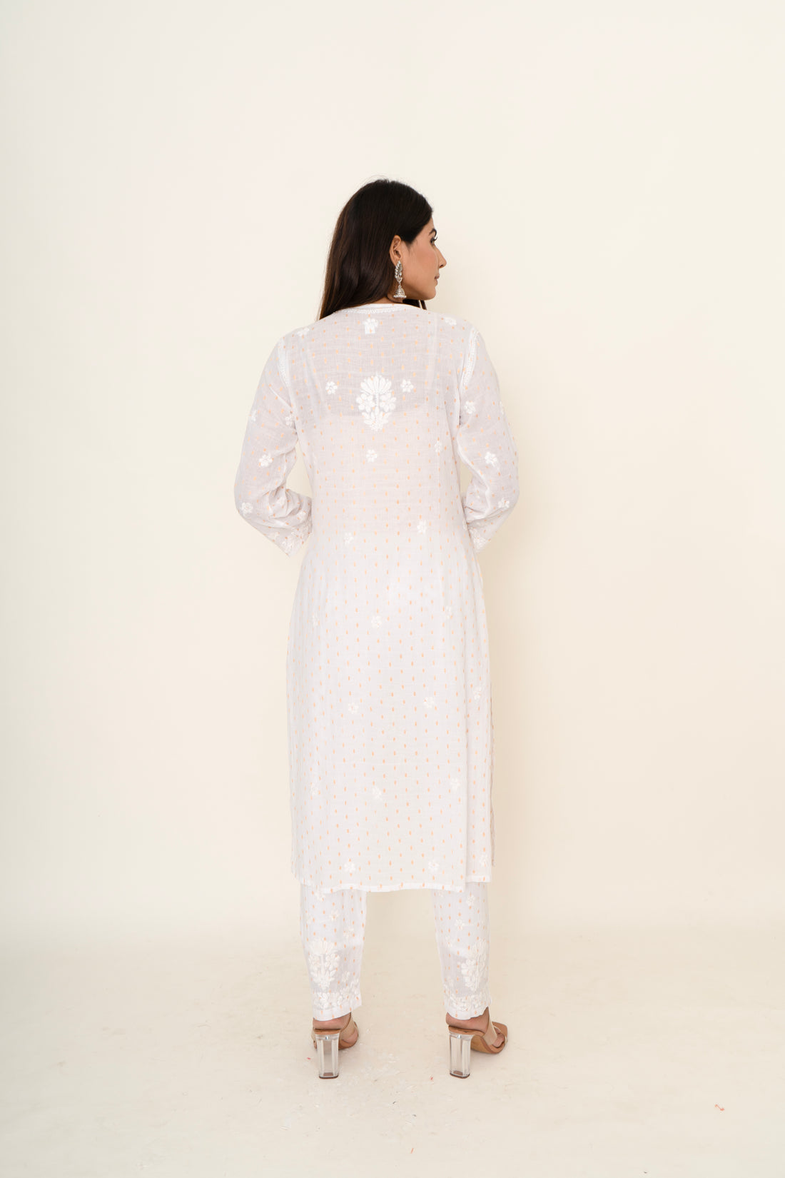 cotton chikankari co-ord set