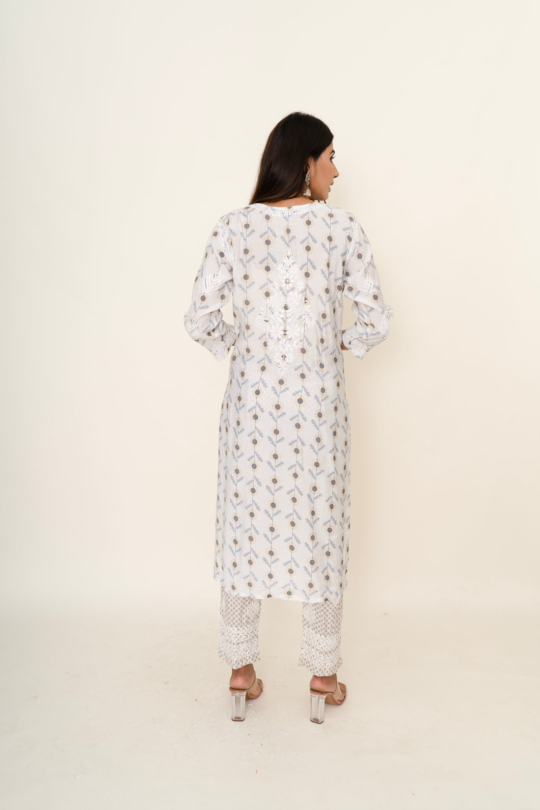 cotton chikankari co-ord set