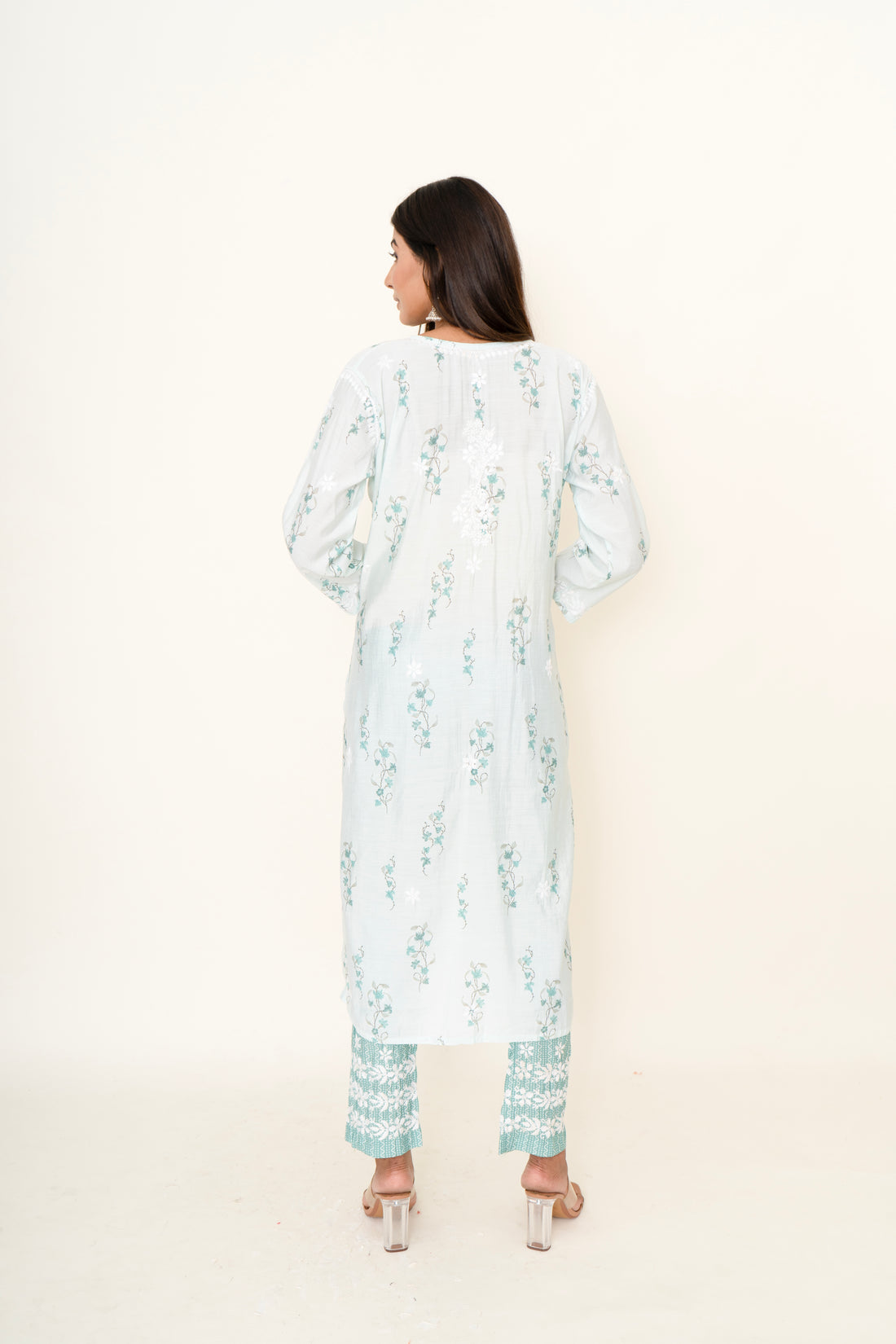 cotton chikankari co-ord set