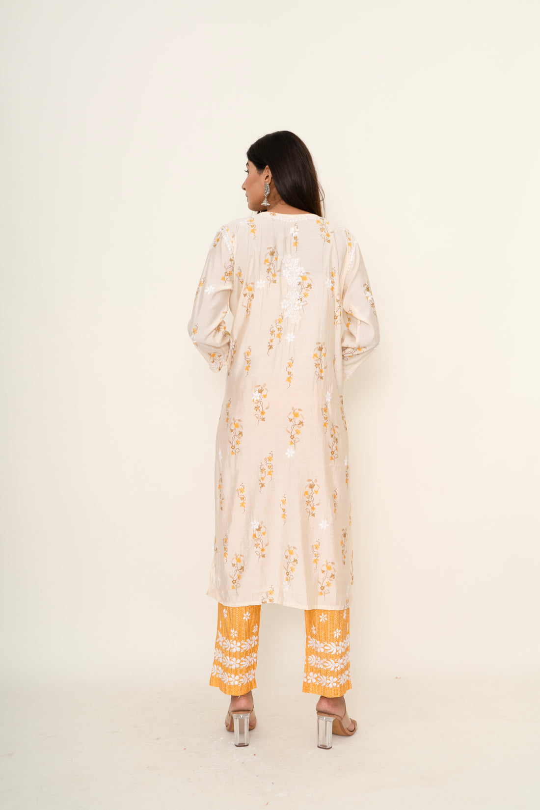 cotton chikankari co-ord set