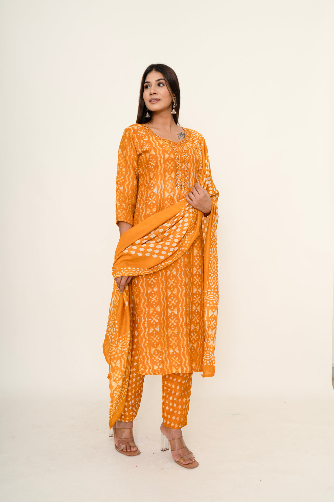 cotton printed suit set