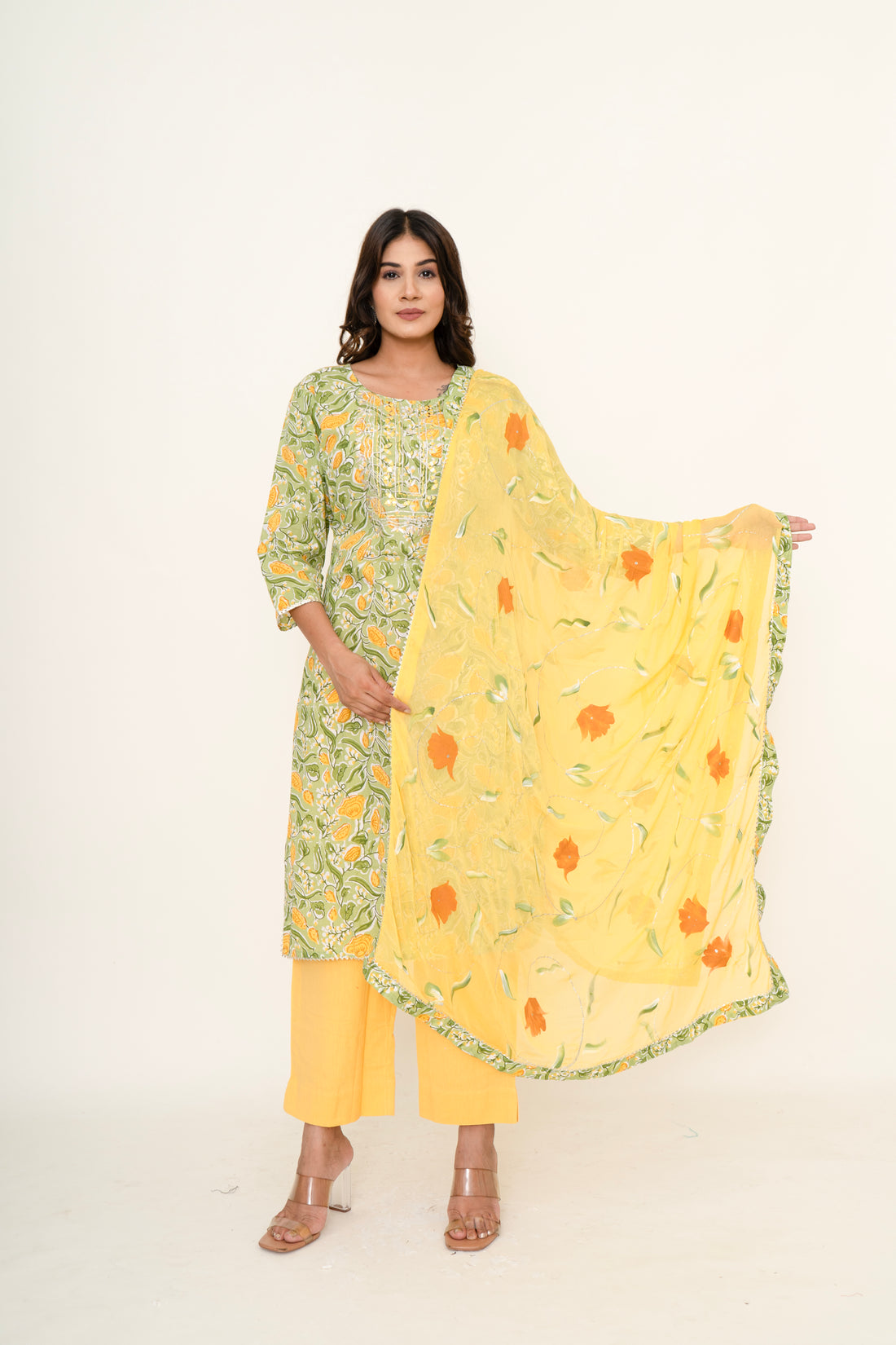 cotton printed suit set