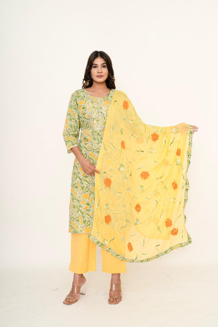 Cotton Printed Suit Set