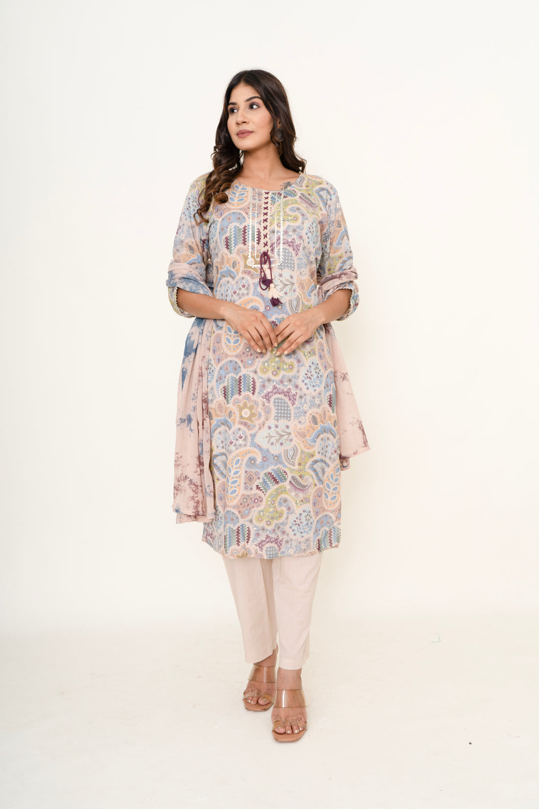 cotton printed suit set