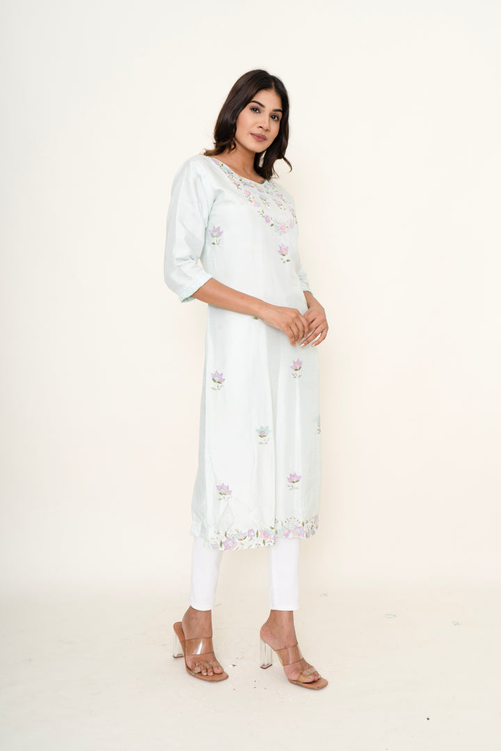 cotton silk kurta