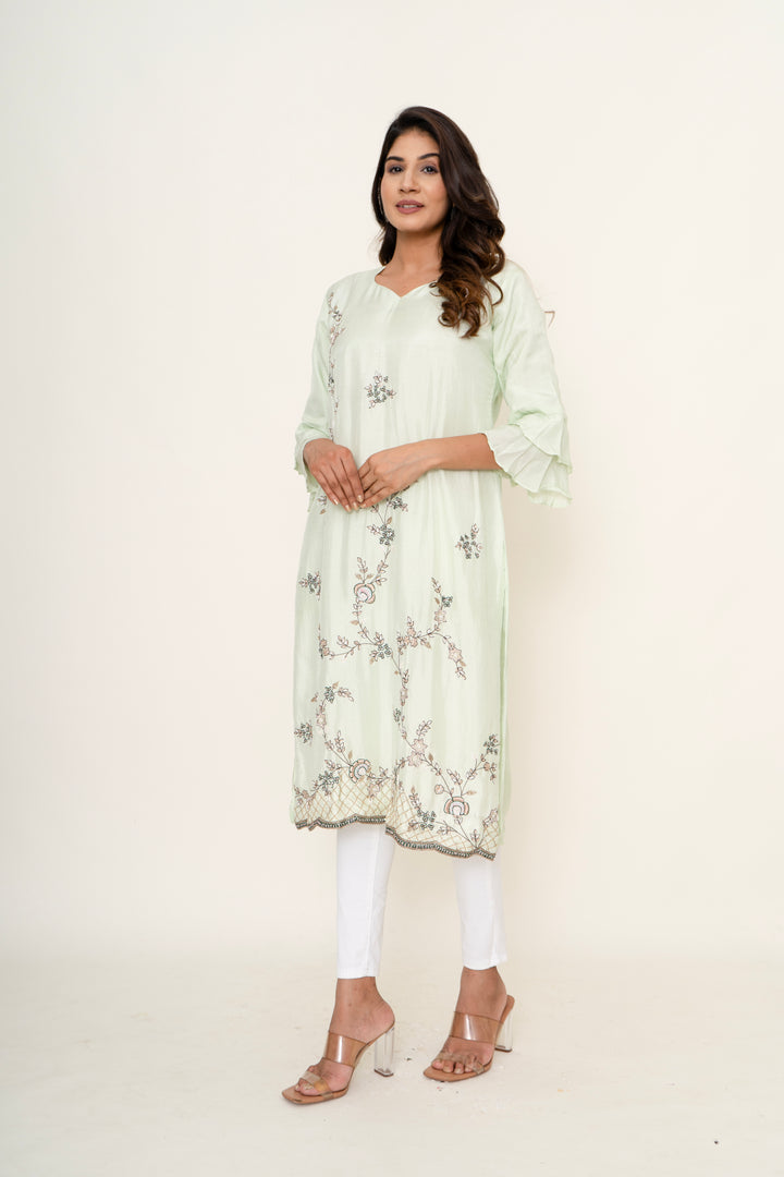 cotton silk kurta