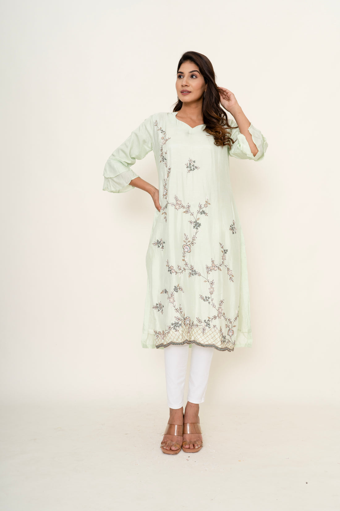 cotton silk kurta