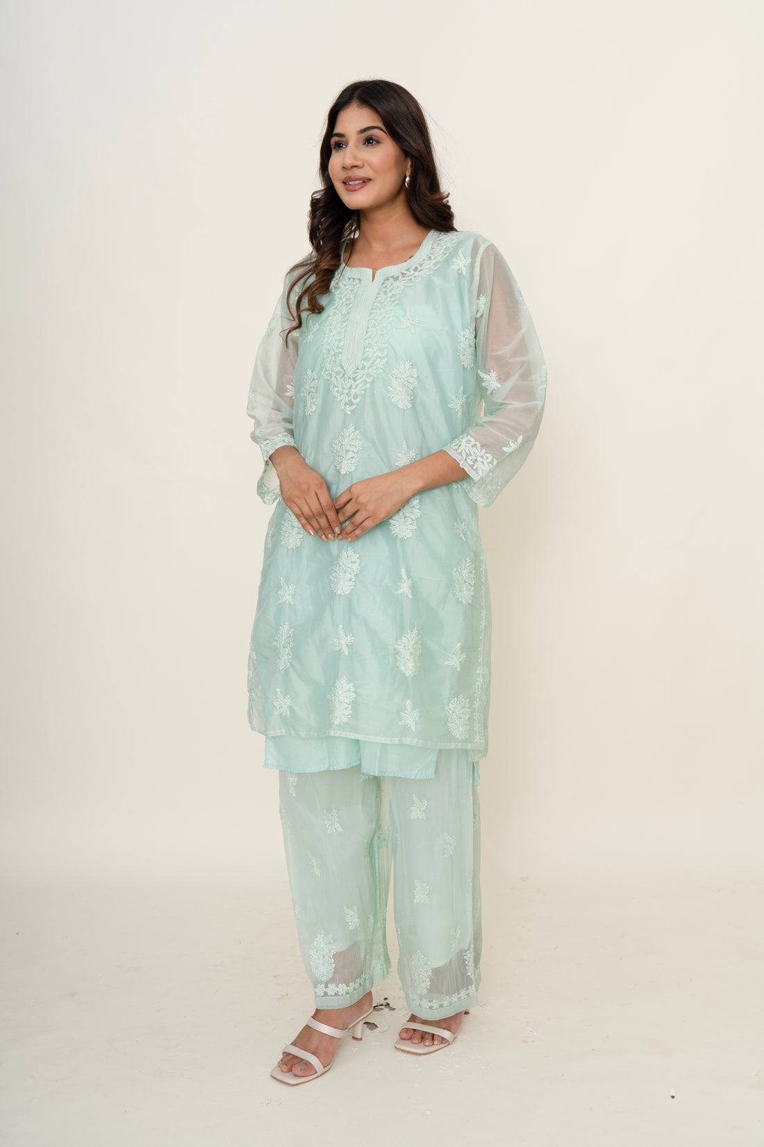 Chikankari co-ord set