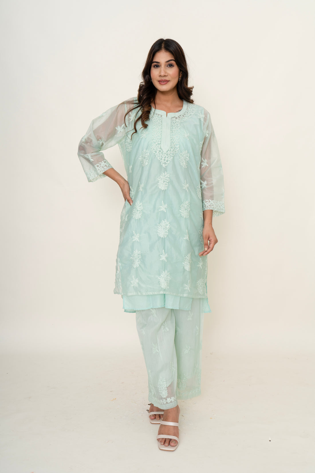 Chikankari co-ord set