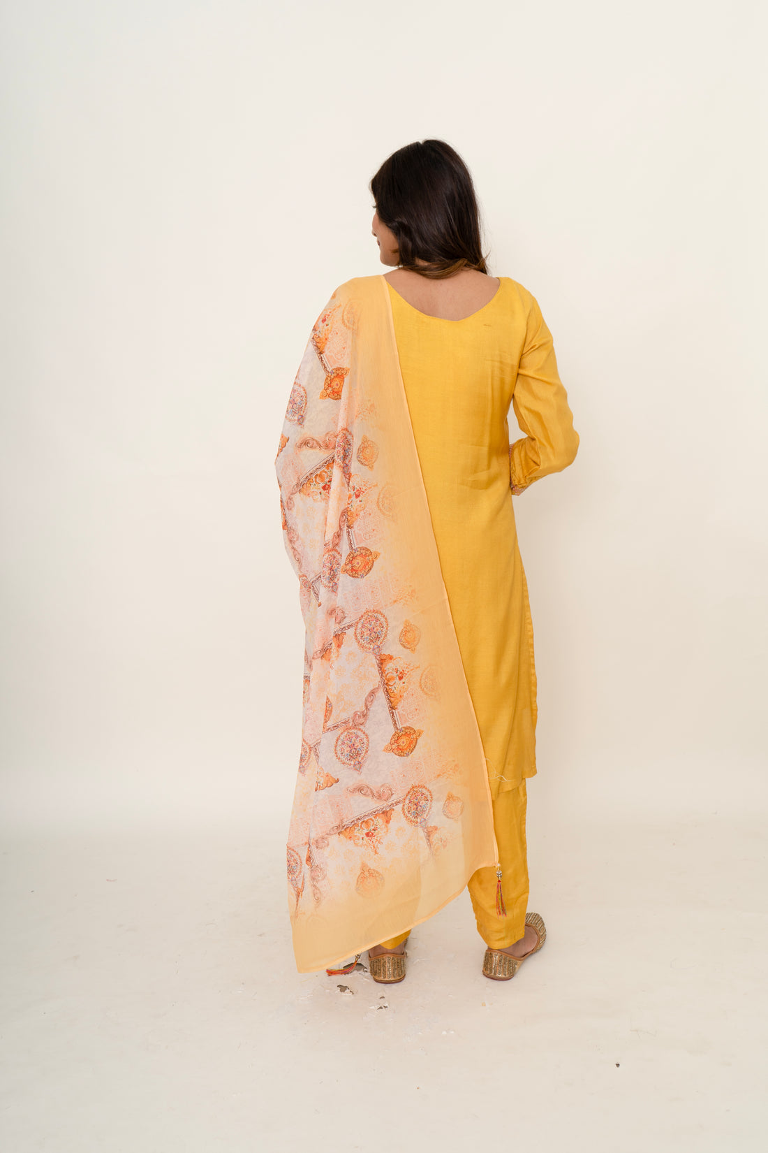 Cotton silk suit set