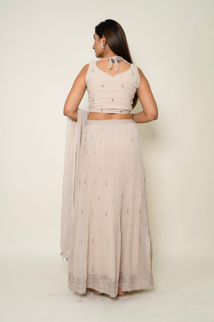 Embroidery Mirror Lehenga