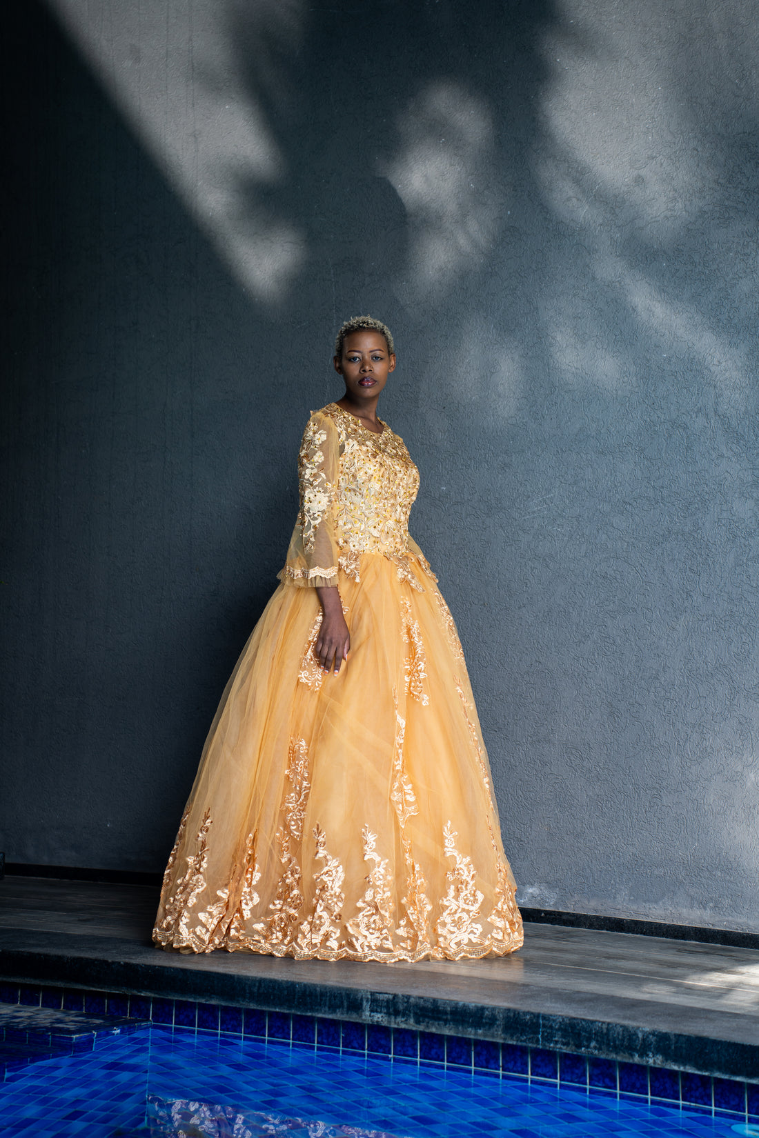 Golden Cocktail Gown