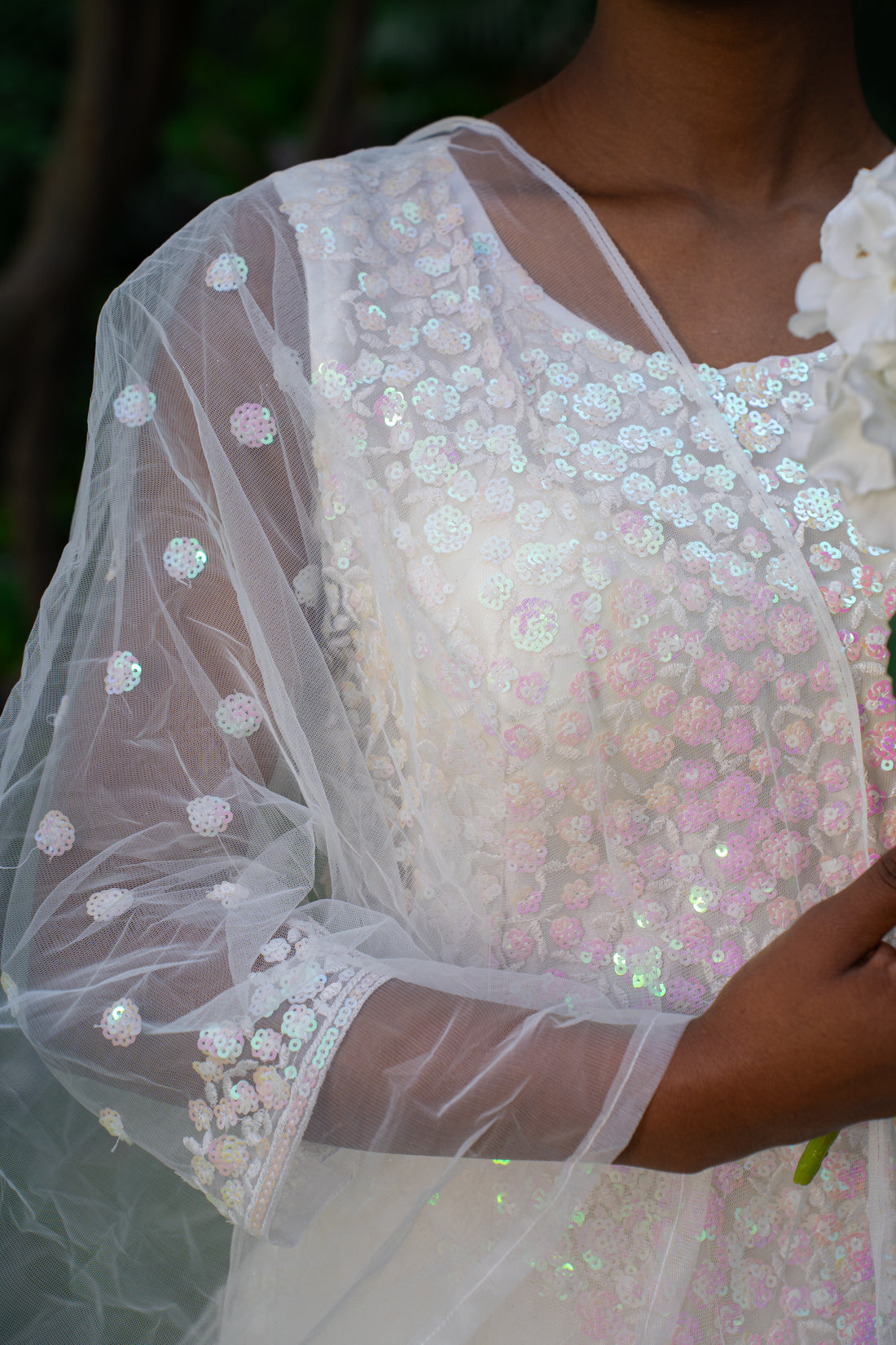 White Cocktail Gown