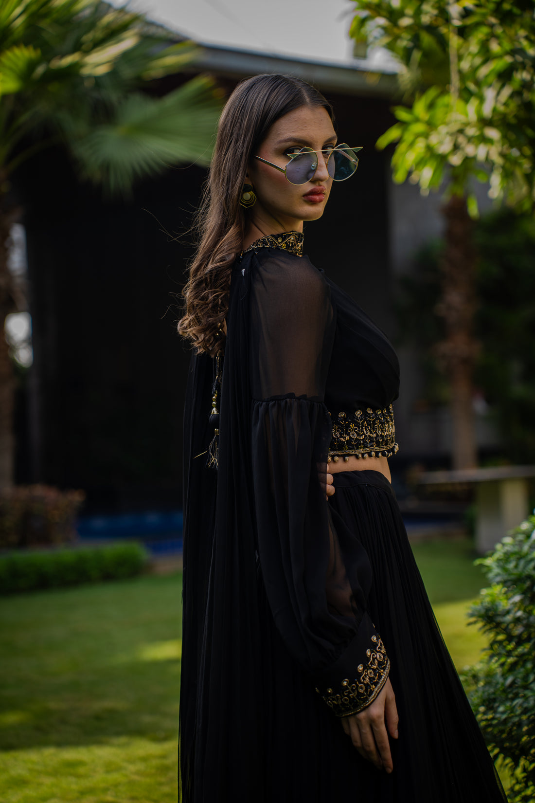 Black Lehenga Set