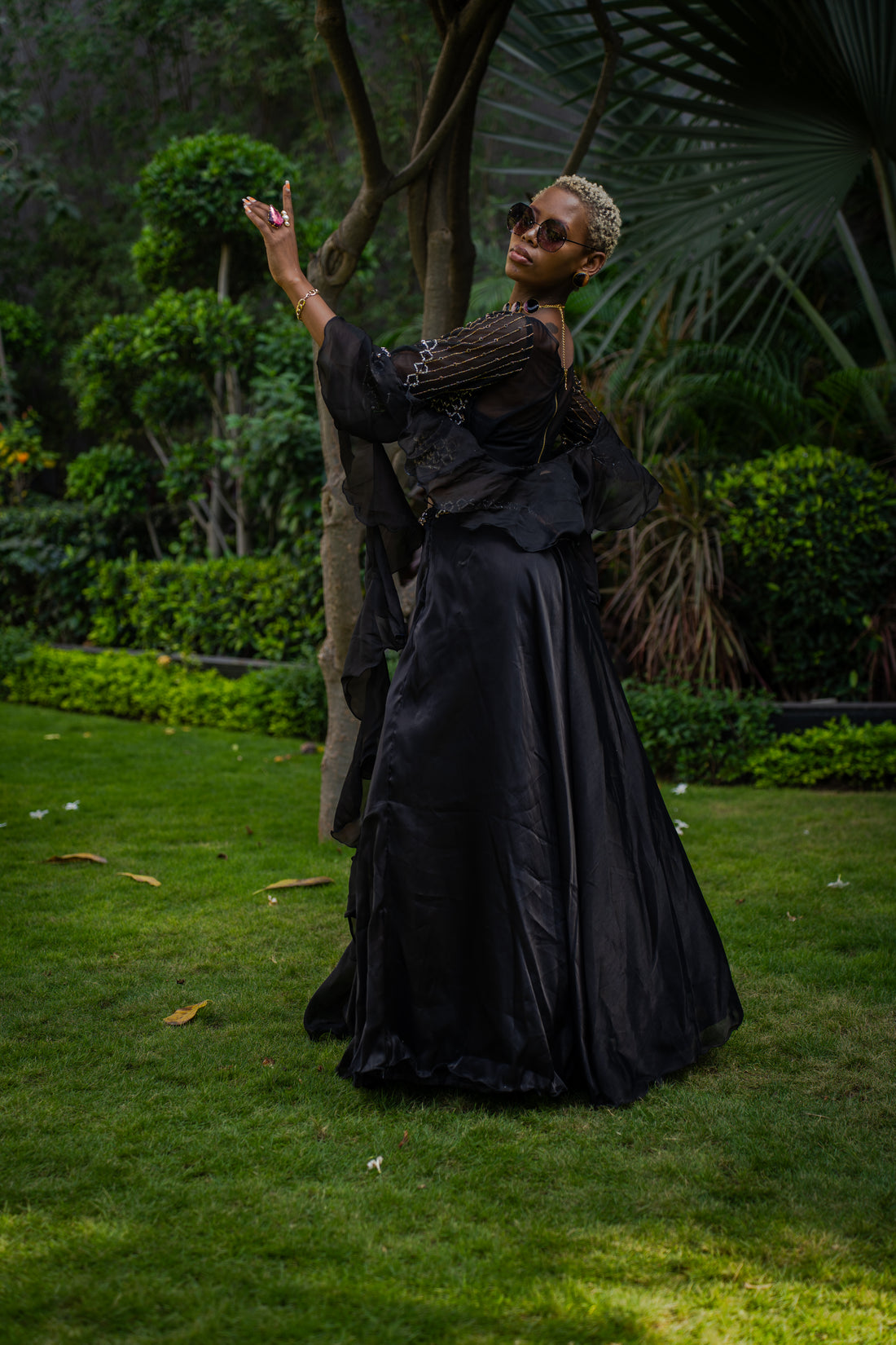 Black Lehenga Set