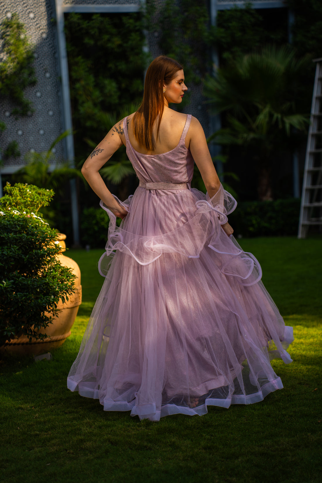 Lavender Cocktail Gown