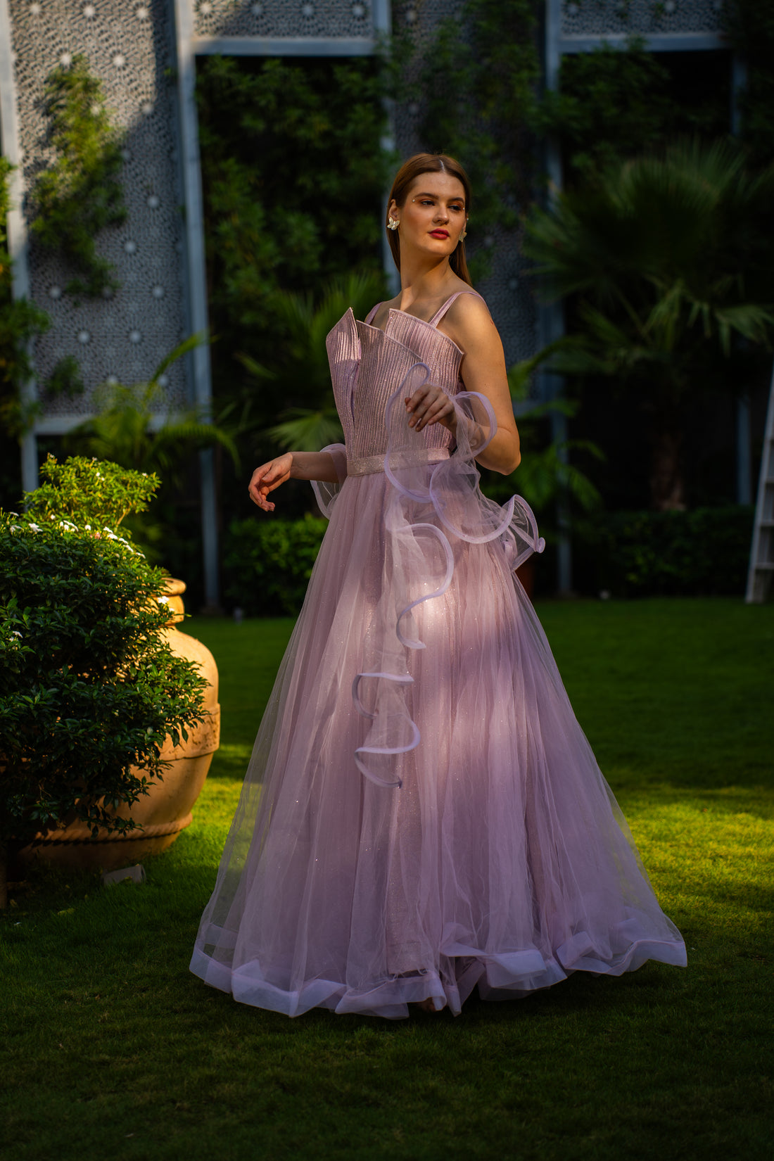 Lavender Cocktail Gown