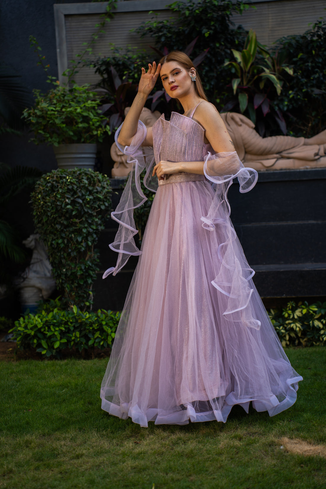 Lavender Cocktail Gown